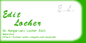 edit locher business card
